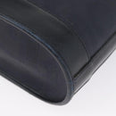 Christian Dior Trotter Canvas Shoulder Bag Navy Gold Auth ka2955-13