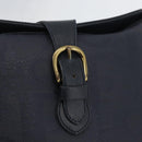 Christian Dior Trotter Canvas Shoulder Bag Navy Gold Auth ka2955-14