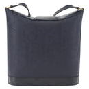 Christian Dior Trotter Canvas Shoulder Bag Navy Gold Auth ka2955-3