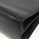 Salvatore Ferragamo Gancini Hand Bag Leather Black Gold Auth ka2959-15