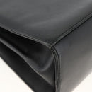 Salvatore Ferragamo Gancini Hand Bag Leather Black Gold Auth ka2959-16