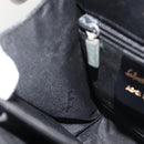 Salvatore Ferragamo Gancini Hand Bag Leather Black Gold Auth ka2959-19