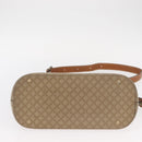 CELINE Macadam Canvas Hand Bag PVC 2way Beige Gold Auth ka296-5