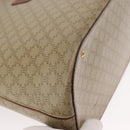 CELINE Macadam Canvas Hand Bag PVC 2way Beige Gold Auth ka296-10
