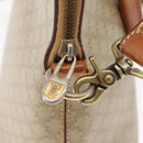 CELINE Macadam Canvas Hand Bag PVC 2way Beige Gold Auth ka296-18