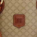 CELINE Macadam Canvas Hand Bag PVC 2way Beige Gold Auth ka296-19