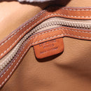 CELINE Macadam Canvas Hand Bag PVC 2way Beige Gold Auth ka296-20