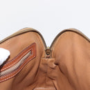 CELINE Macadam Canvas Hand Bag PVC 2way Beige Gold Auth ka296-21