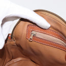 CELINE Macadam Canvas Hand Bag PVC 2way Beige Gold Auth ka296-23