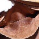 CELINE Macadam Canvas Hand Bag PVC 2way Beige Gold Auth ka296-24