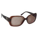 CHANEL Sunglasses plastic Brown CC Auth ka2964-1