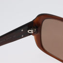 CHANEL Sunglasses plastic Brown CC Auth ka2964-11