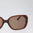 CHANEL Sunglasses plastic Brown CC Auth ka2964-5