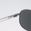 CHANEL Sunglasses metal Silver CC Auth ka2965-9