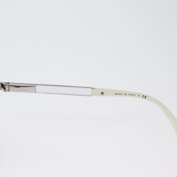 CHANEL Sunglasses metal Silver CC Auth ka2965