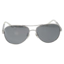 CHANEL Sunglasses metal Silver CC Auth ka2965-13