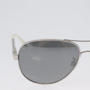 CHANEL Sunglasses metal Silver CC Auth ka2965-3