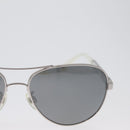 CHANEL Sunglasses metal Silver CC Auth ka2965-4