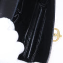 CELINE Shoulder Bag Leather Black Gold Auth ka2969-11
