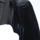 CELINE Shoulder Bag Leather Black Gold Auth ka2969-19