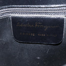Salvatore Ferragamo Shoulder Bag Patent leather Black Gold Auth ka2971-12