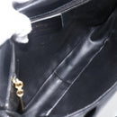Salvatore Ferragamo Shoulder Bag Patent leather Black Gold Auth ka2971-11