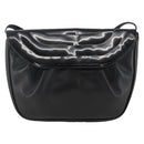 Salvatore Ferragamo Shoulder Bag Patent leather Black Gold Auth ka2971-13
