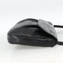 Salvatore Ferragamo Shoulder Bag Patent leather Black Gold Auth ka2971-4