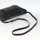 Salvatore Ferragamo Shoulder Bag Patent leather Black Gold Auth ka2971-7
