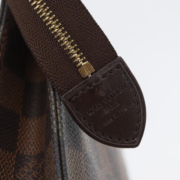 LOUIS VUITTON Damier Ebene Poche Toilette 19 Etui N47544 LV Auth ka2972