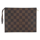 LOUIS VUITTON Damier Ebene Poche Toilette 19 Pouch N47544 LV Auth ka2972-2
