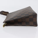 LOUIS VUITTON Damier Ebene Poche Toilette 19 Etui N47544 LV Auth ka2972-4
