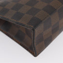 LOUIS VUITTON Damier Ebene Poche Toilette 19 Pouch N47544 LV Auth ka2972-7
