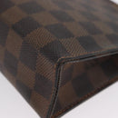 LOUIS VUITTON Damier Ebene Poche Toilette 19 Pouch N47544 LV Auth ka2972-14