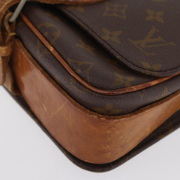 LOUIS VUITTON Monogram Cartouchiere MM Bag Vintage M51253 LV Auth ka2974