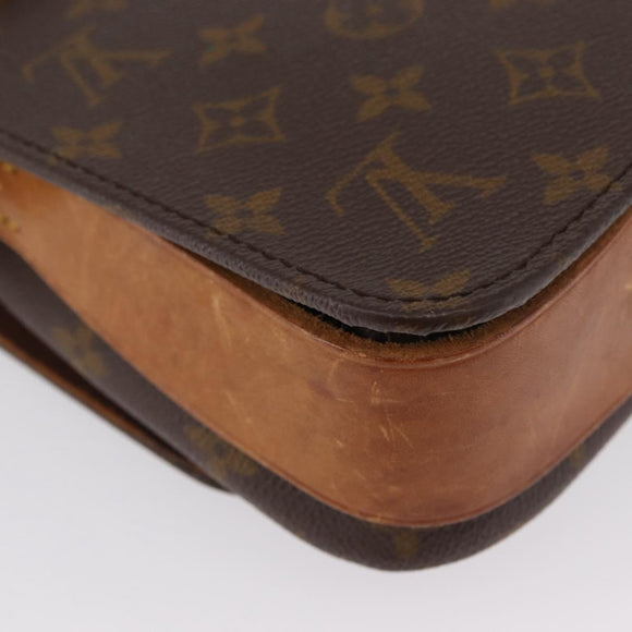 LOUIS VUITTON Monogram Cartouchiere MM Tasche Vintage M51253 LV Auth ka2974