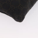 GUCCI GG Canvas Waist bag Dark Brown Silver 28566 Auth ka2977-15
