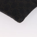 GUCCI GG Canvas Waist bag Dark Brown Silver 28566 Auth ka2977-16