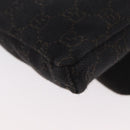 GUCCI GG Canvas Waist bag Dark Brown Silver 28566 Auth ka2977-8