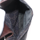 GUCCI GG Canvas Waist bag Dark Brown Silver 28566 Auth ka2977-22
