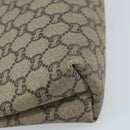 GUCCI GG Plus Supreme Clutch Bag PVC Beige Auth ka2978-11