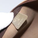 GUCCI GG Plus Supreme Clutch Bag PVC Beige Auth ka2978-14
