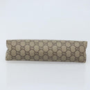 GUCCI GG Plus Supreme Clutch Bag PVC Beige Auth ka2978-7