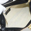 Salvatore Ferragamo Hand Bag Canvas Beige Black Auth ka2979-11