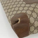 GUCCI GG Supreme Web Sherry Line Tote Bag PVC Beige Red 002 904 0222 Auth ka2984-11