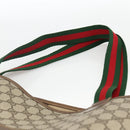 GUCCI GG Supreme Web Sherry Line Tote Bag PVC Beige Red 002 904 0222 Auth ka2984-8