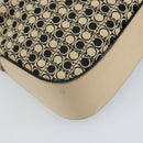Salvatore Ferragamo Gancini Shoulder Bag Canvas Beige Silver Auth ka2988-16