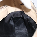 Salvatore Ferragamo Gancini Shoulder Bag Canvas Beige Silver Auth ka2988-19