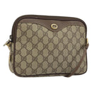 GUCCI GG Supreme Shoulder Bag PVC Beige Gold 97 02 068 Auth ka2990-1