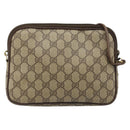GUCCI GG Supreme Shoulder Bag PVC Beige Gold 97 02 068 Auth ka2990-2